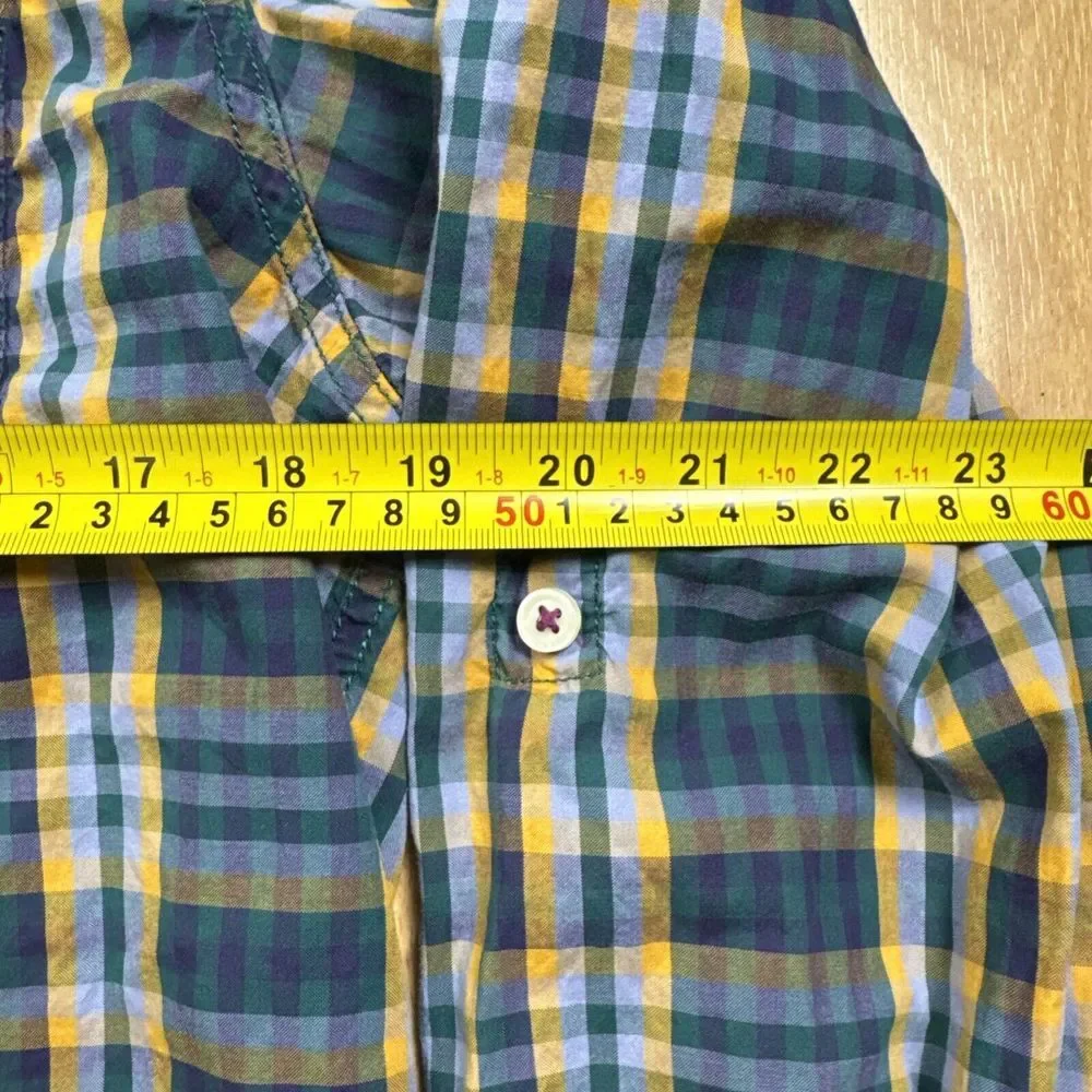 Tommy Bahama Long Sleeve‎ Colorful Button Up Shirt Small Cotton Plaid Men Adult